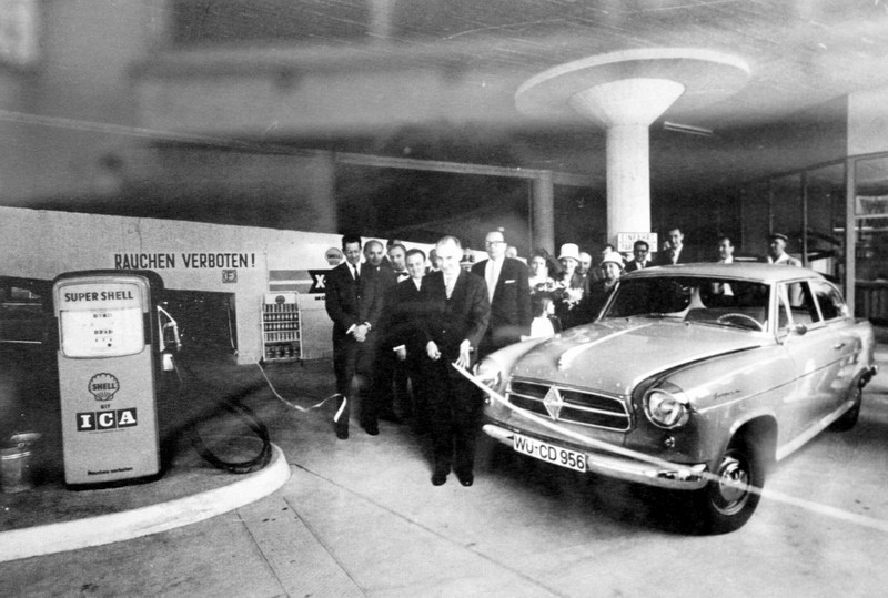 Eröffnung des Parkhauses 1960.