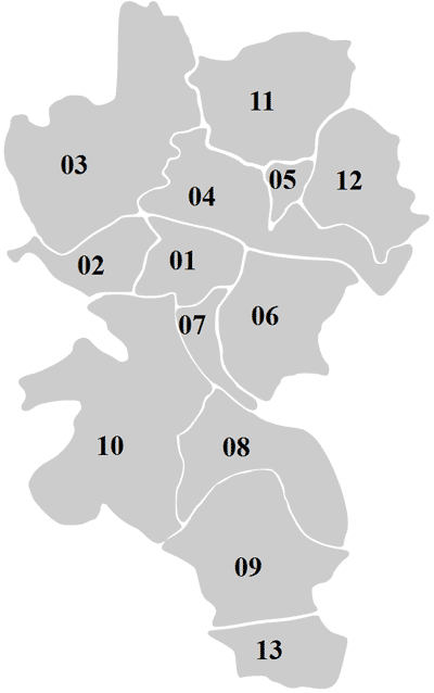 Würzburger Stadtteile