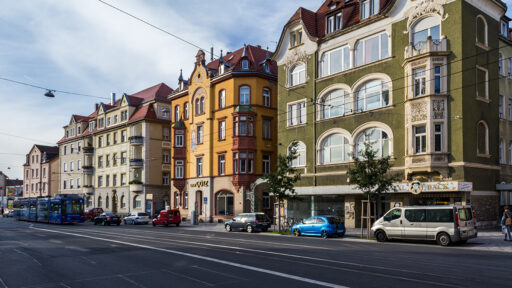Der Würzburger Stadtteil Zellerau.