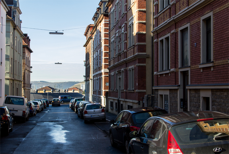 Wohnhäuser in der Steinheilstraße.