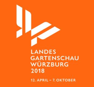 Logo der Landesgartenschau 2018 in Würzburg.