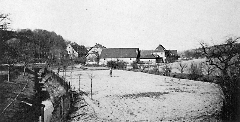 Die Straubmühle in einer weiteren alten Fotografie aus dem vorherigen Jahrhundert (wahrscheinlich auch 1930er Jahre).