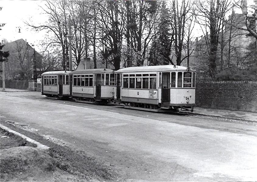Würzburger Straßenbahn 1950