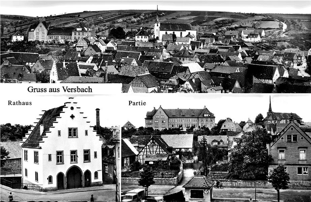 Grusskarte aus Versbach aus dem Jahr 1961.
