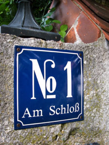 Was für eine herrschaftliche Adresse...