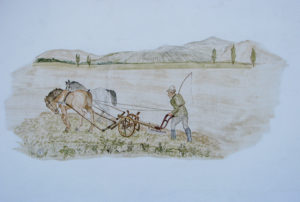 Wandbilder wie dieses zeugen von der ehemals landwirschaftlichen Prägung Rottenbauers.