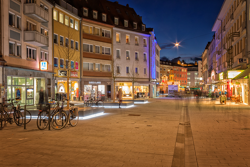 Fußgängerzone in der Eichhornstraße