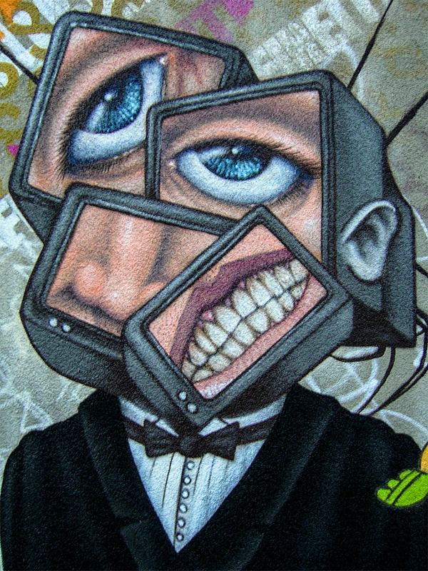 Graffiti in der Dominikanergasse an der Klostermauer