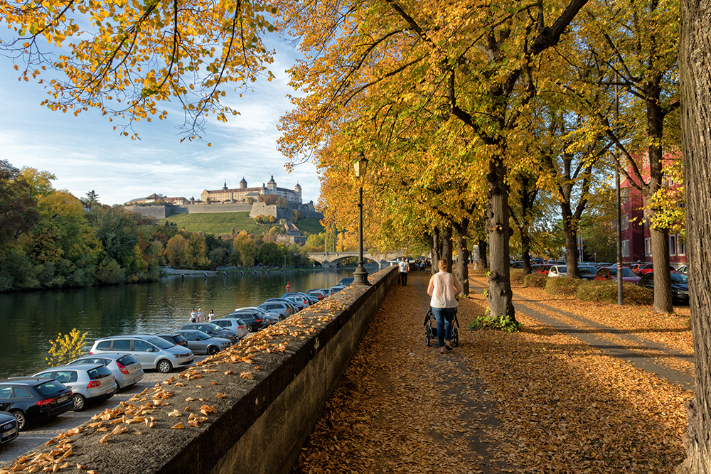 So schön ist der Herbst bei uns am Main in Würzburg!