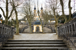 Auf 247 Stufen bis hoch zum Käppele in Würzburg.