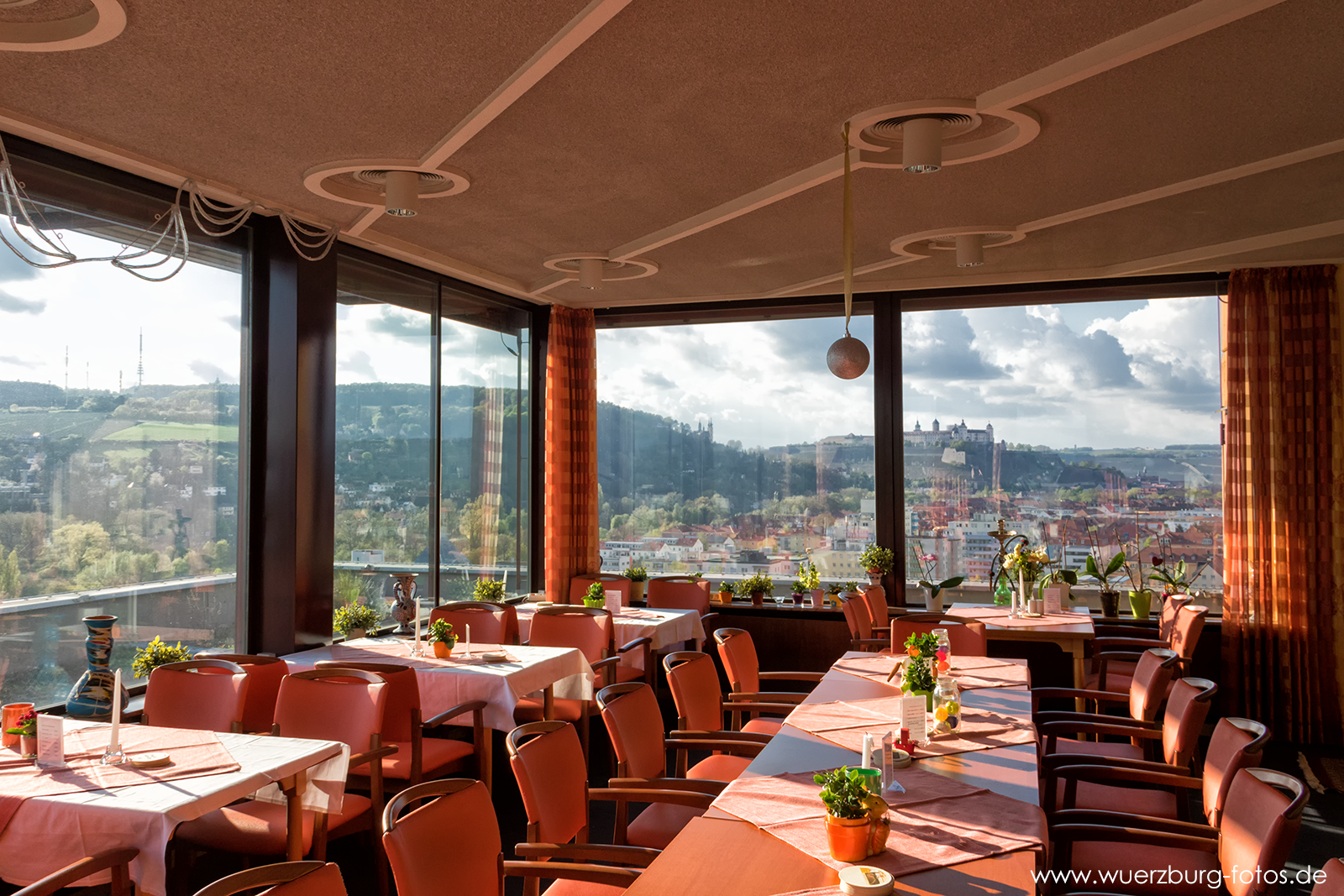 Blick über die Sanderau aus dem ehemaligen "Dachcafe" in der Königsberger Straße 1.