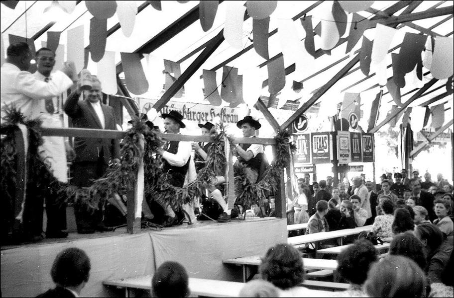 Kiliani 1951 in Würzburg mit Bürgermeister Sittig.