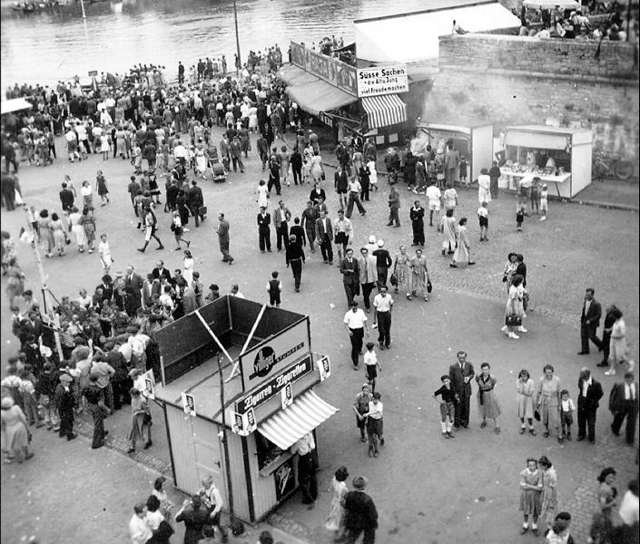 1951 - Viehmarktplatz, Kiliani-Volksfest