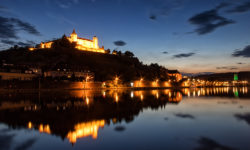 Am Ende eines heißen Sommertages in Würzburg.