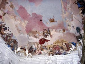 Tiepolo, Deckenfresko des Treppenhauses, Residenz Würzburg (Quelle: Wikipedia.de)