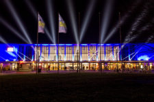 Wirklich schön anzusehen war die aufwändige Lichtinstallation am ersten Dezemberwochenende 2014. Schade, dass der Bahnhof nicht immer so festlich leuchten kann!