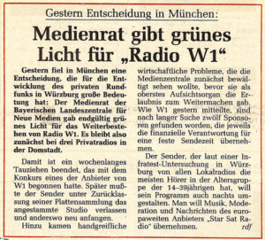 Main-Post Artikel aus dem Jahr 1991.