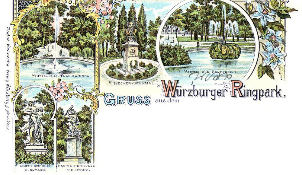 Postkarte aus dem Jahr 1898.