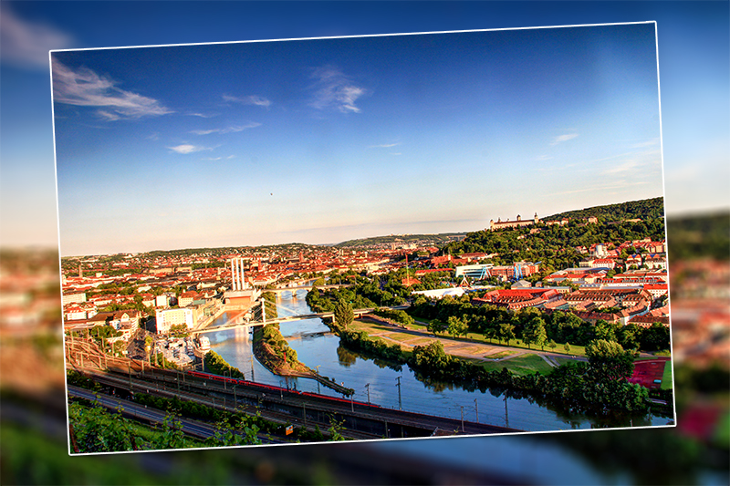 Würzburg im Sommer.