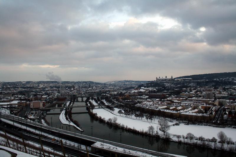 Winter in Würzburg im Januar 2010.