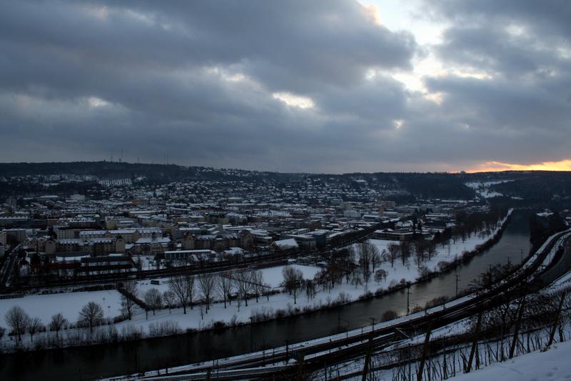 Winter in Würzburg im Januar 2010.