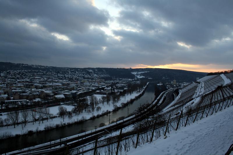 Winter in Würzburg im Januar 2010