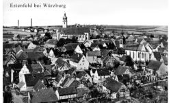 Historische Postkarte von 1940 aus Estenfeld.