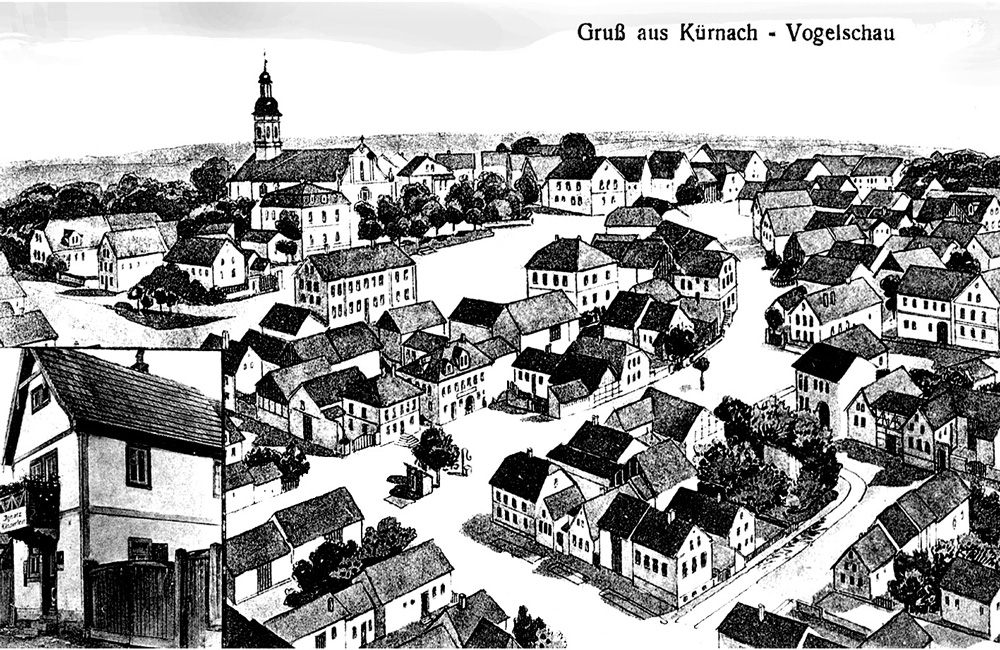 Historische Postkarte von 1932 aus Kürnach.