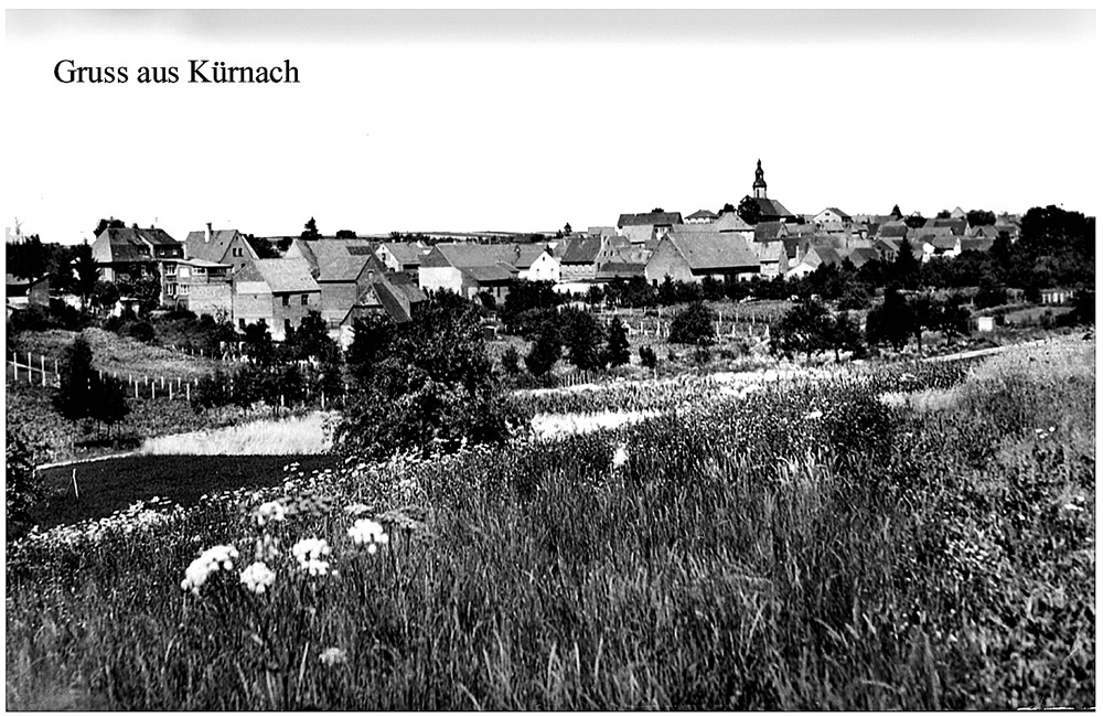 Historische Postkarte von 1963 aus Kürnach.