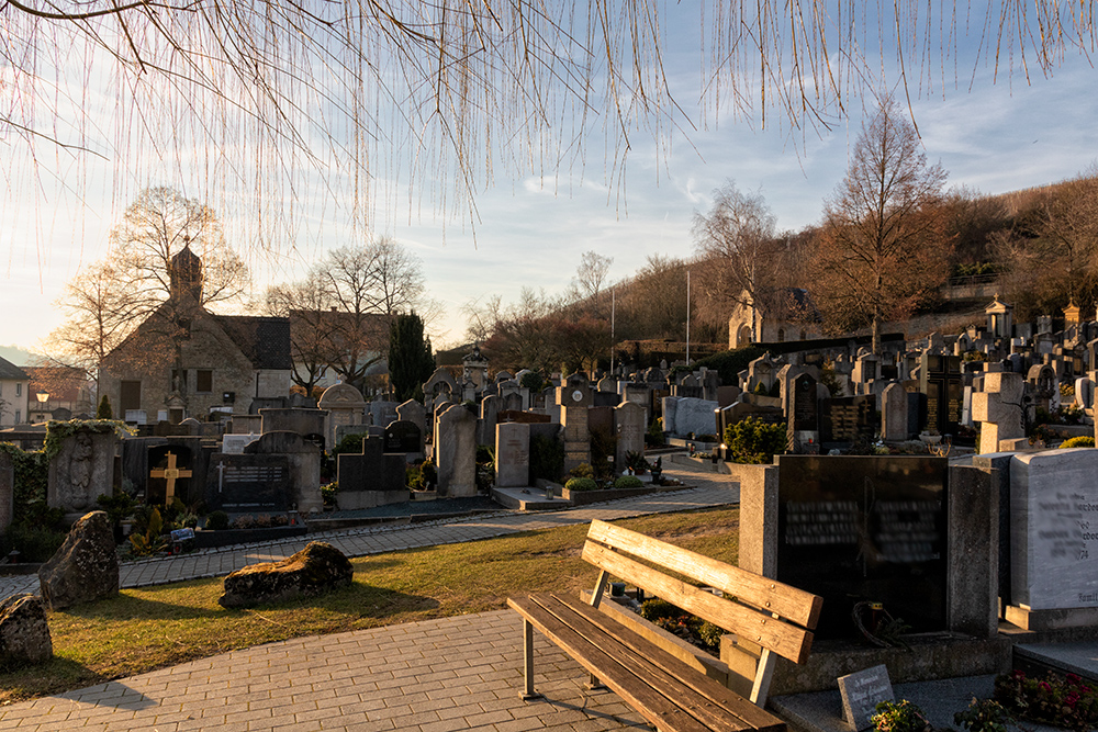 Der Friedhof in Randersacker.