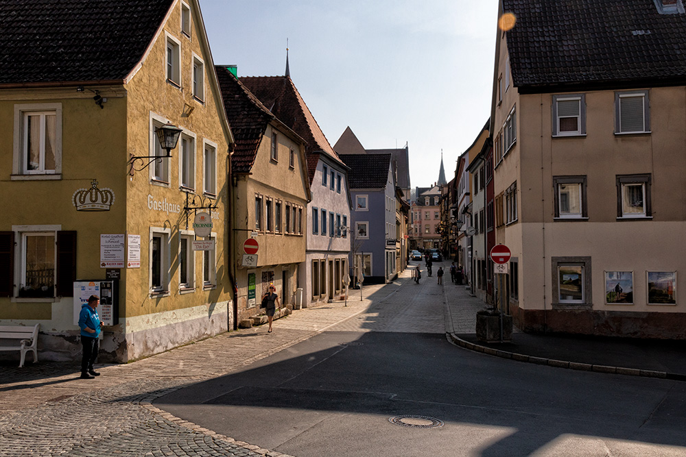Blick in die Altstadt von Ochsenfurt.