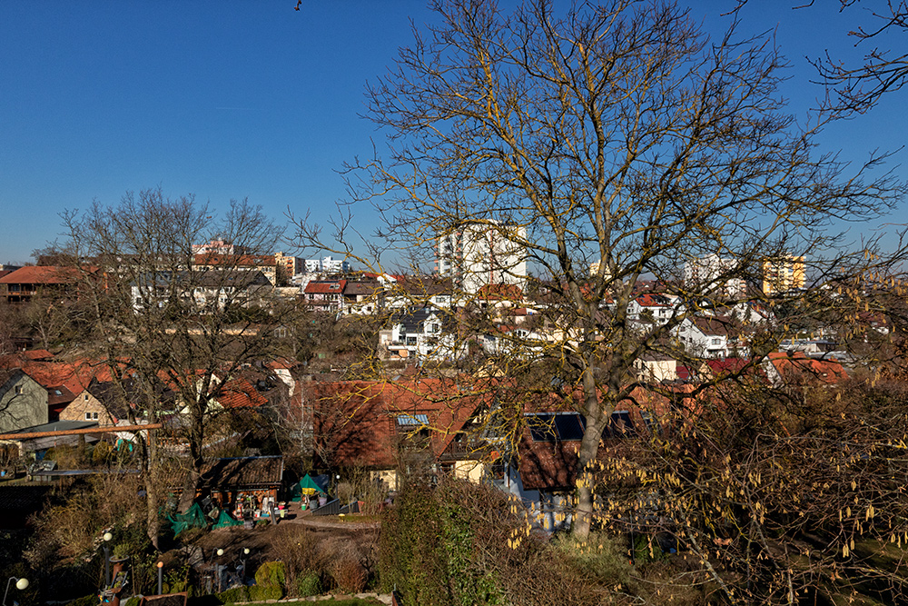 Blick auf Gerbrunn im Landkreis Würzburg.