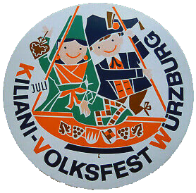 Das alte Kiliani-Logo der Stadt Würzburg.