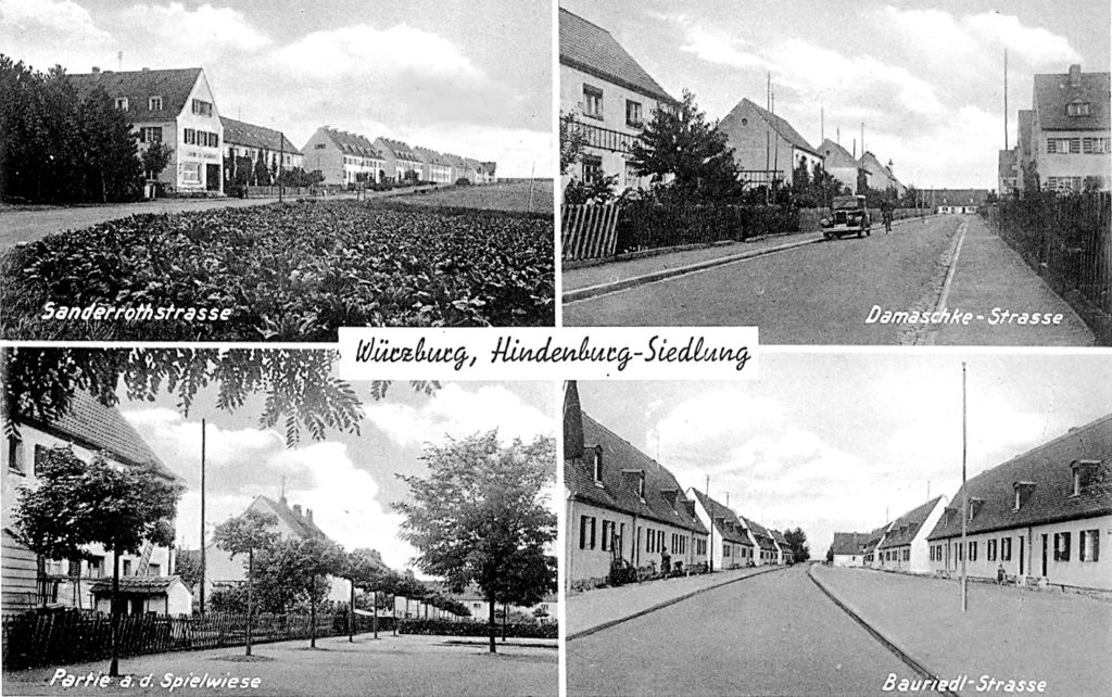 Postkarte von der "Hindenburg-Siedlung" (heute "Gartenstadt Keesburg") aus dem Jahr 1940. (Quelle: Archiv Willi Dürrnagel)