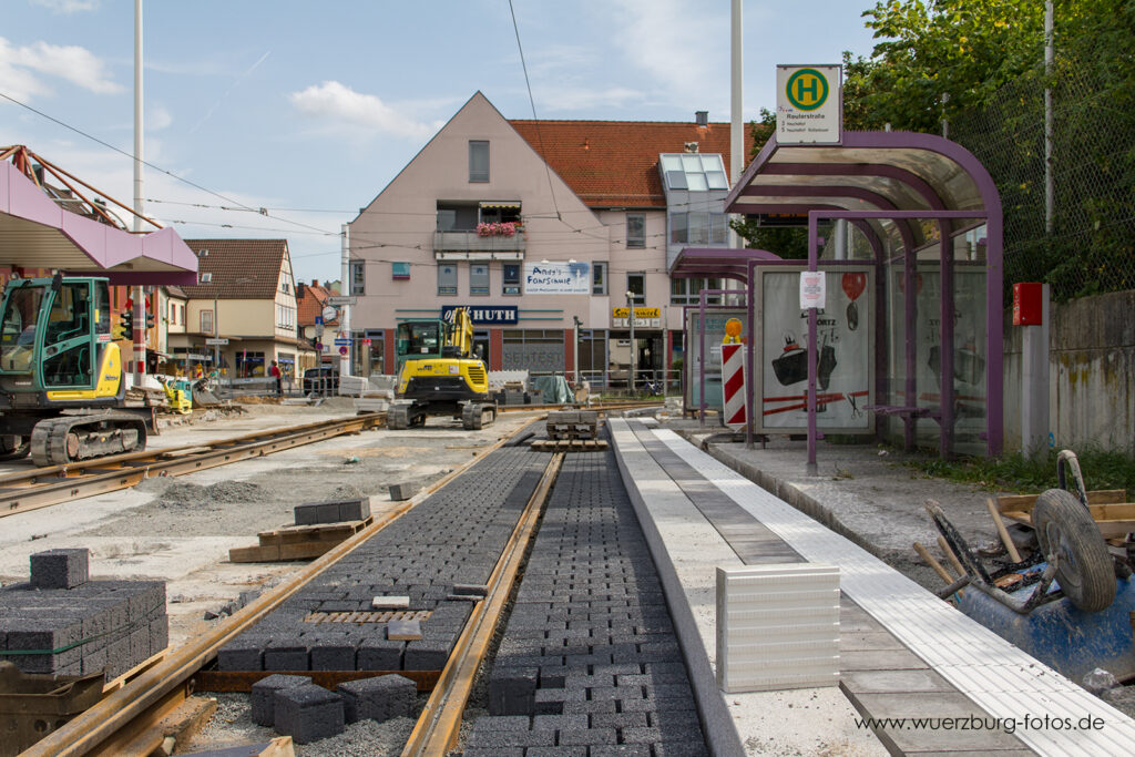 Die Haltestelle wurde neu gebaut.