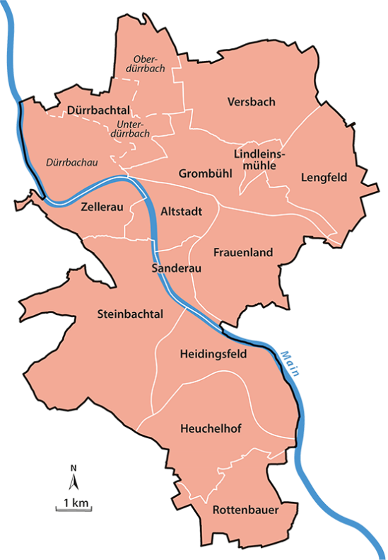 Würzburger Stadtteile